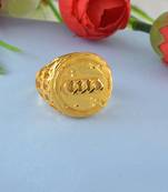 Brass micron audi symbol finger ring men