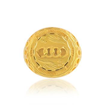 Brass micron audi symbol finger ring men 4