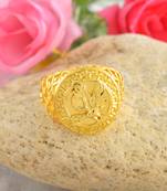 Brass micron 1 gram gold men finger ring