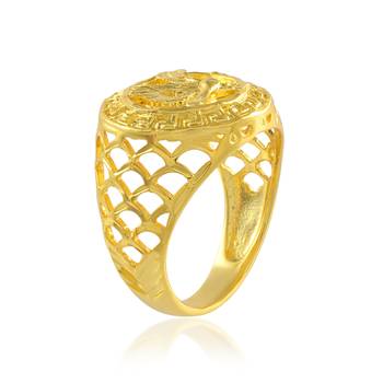 Brass micron 1 gram gold men finger ring 2