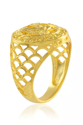 Brass micron 1 gram gold men finger ring