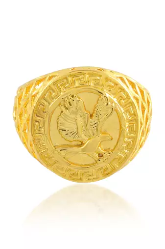 Brass micron 1 gram gold men finger ring