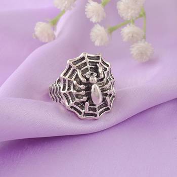 Brass silver fashion jewellery spider finger ring men women 1
