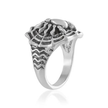 Brass silver fashion jewellery spider finger ring men women 2