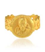 Brass micron gold shirdi sai baba finger ring unisex