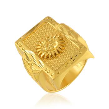 Brass micron big size sun finger ring men 2