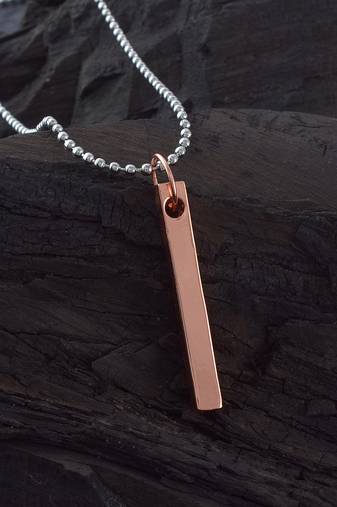 Pure copper bar shaped health benificial fashion pendant
