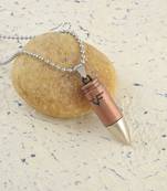 Copper bullet shape pendant for men boys