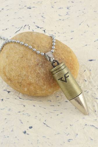 Brass bullet shape pendant for men boys