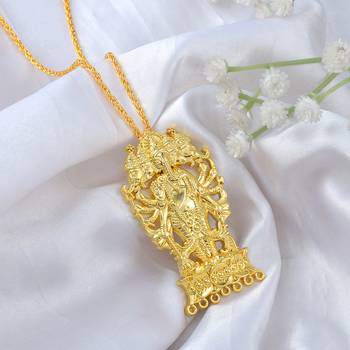 Dzine Trendz Brass Pendant Gold Plated 1