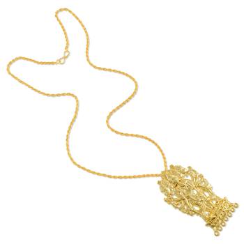 Dzine Trendz Brass Pendant Gold Plated 2