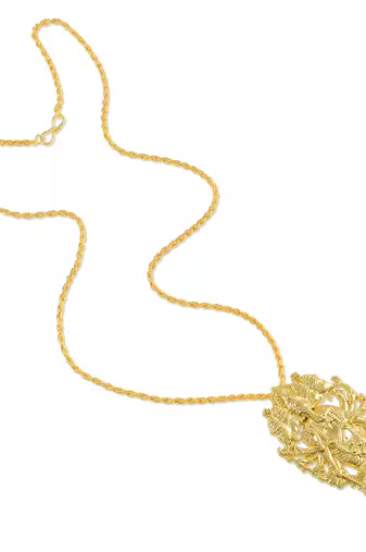 Dzine Trendz Brass Pendant Gold Plated