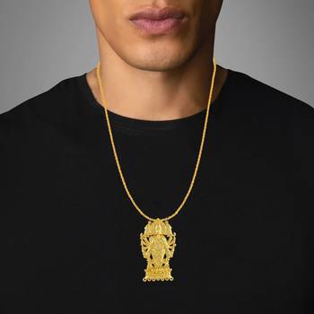 Dzine Trendz Brass Pendant Gold Plated 3