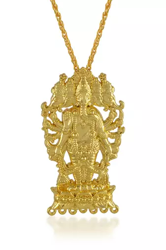 Dzine Trendz Brass Pendant Gold Plated