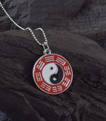 Stainless steel chinese ying yang fengshui chain pendant reversible
