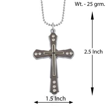 Dzine Trendz Pendant Silver Plated Brass 5x3 cm 2