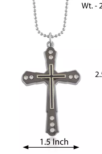 Dzine Trendz Pendant Silver Plated Brass 5x3 cm