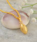 Brass gold nariyal shape coconut pendant gold