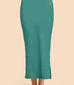 Light Green Solid Nylon Soft Skirt Petticoat for Women Saree Silhouette Shape Wear