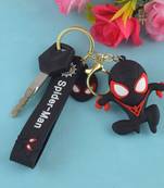Polyvinyl spiderman keychain superhero keyring