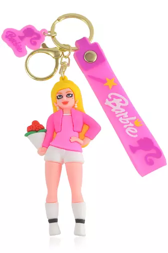 Polyresin disney doll inspired keychain for girls women