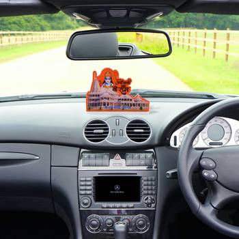 Acrylic sheet ram mandir stand home d  cor car accessory 3