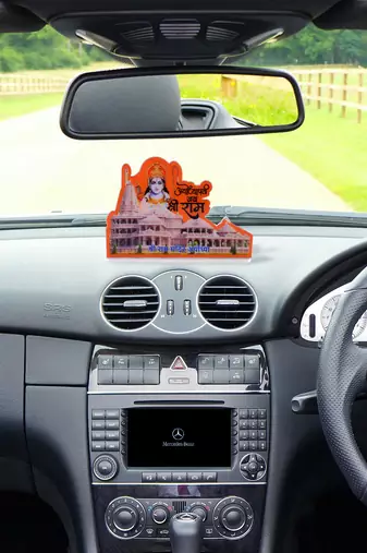 Acrylic sheet ram mandir stand home d  cor car accessory