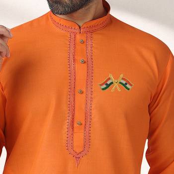 Brass india flag design brooch sareepin for men women 2