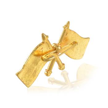 Brass india flag design brooch sareepin for men women 3