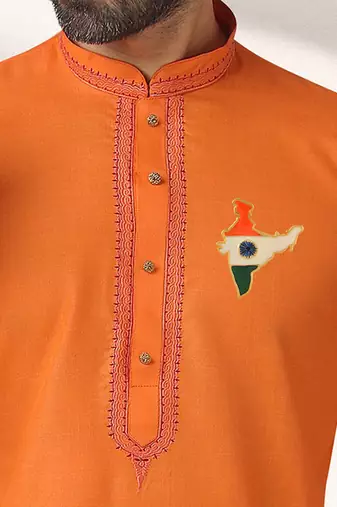 Brass india map design brooch sareepin for men women