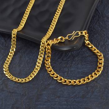 Brass micron men fashion jewellery chain bracelet combo 1