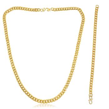 Brass micron men fashion jewellery chain bracelet combo 2