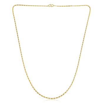 Brass micron gold chain necklace combo 3