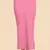 Trendmalls Pink Solid Nylon Soft Petticoat Skirts for Women Saree Shape Wear 