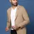 men's Beige slim fit single breasted blazer