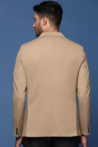 men's Beige slim fit single breasted blazer