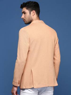 men's orange slim fit single breasted blazer 4