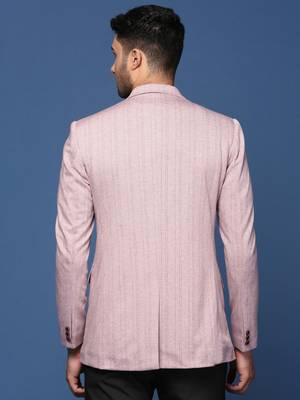 men's pink slim fit single breasted blazer 5