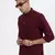 men's maroon solid nehru jacket