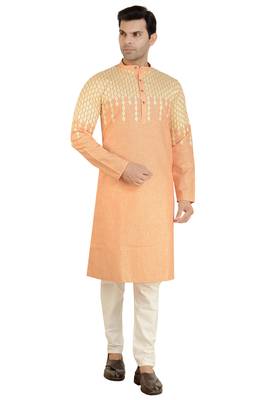 Arruga sylish arri embroidery cotton kurta pajama 1