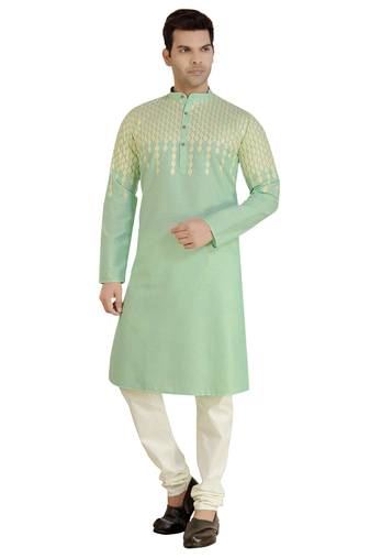 Arruga sylish arri embroidery cotton kurta pajama