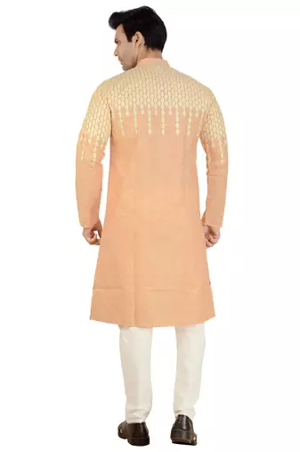 Arruga sylish arri embroidery cotton kurta pajama