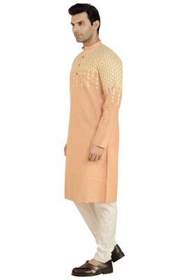 Arruga sylish arri embroidery cotton kurta pajama 4