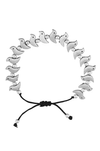 Black thread evil eye anklet