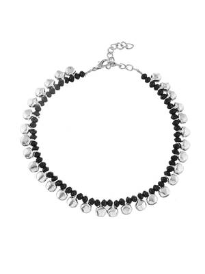Black beads evil eye anklet 2