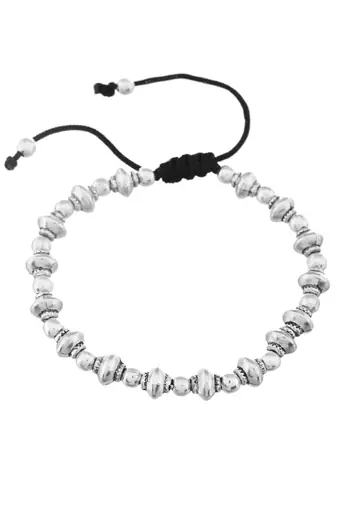 Black thread evil eye anklet