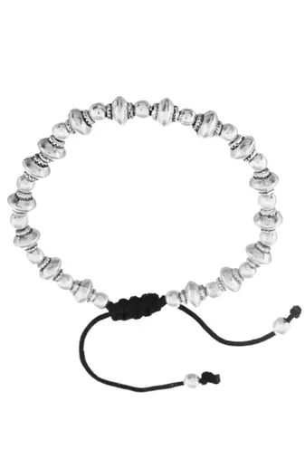 Black thread evil eye anklet
