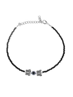 Black thread evil eye anklet 4