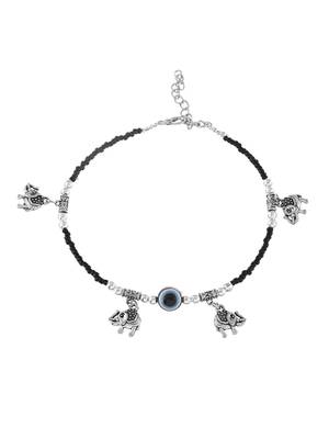 Black thread evil eye anklet 4