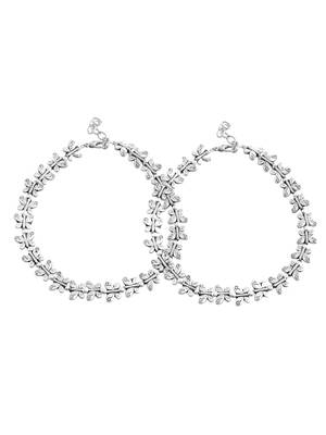 Oxidised silver anklet 3